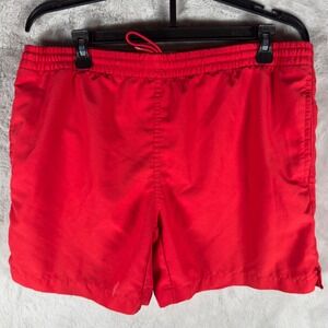DBX Men's Red Athletic Shorts‎ Elastic Waist Drawstring Pockets Size L